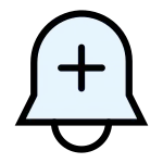 Bell Plus SVG Icon
